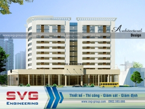 Thiết kế tòa nhà văn phòng 10 tầng đẳng cấp tại Hải Phòng SVG VP 002